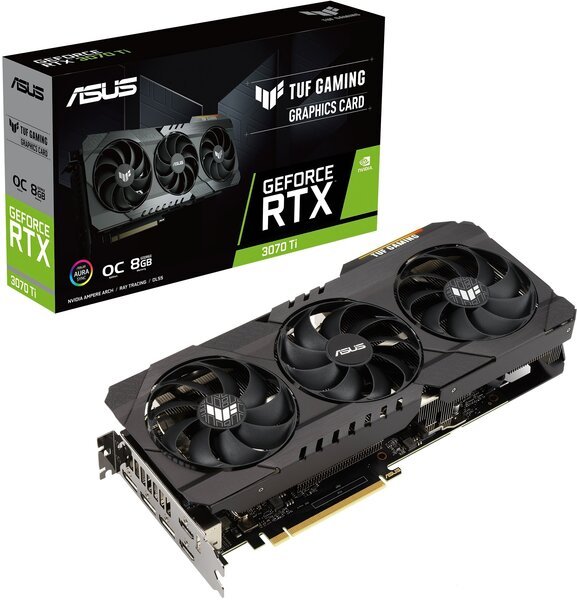 

Видеокарта ASUS GeForce RTX3070 TI 8GB GDDR6X TUF GAMING OC (TUF-RTX3070TI-O8G-GAMING)