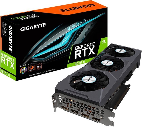 

Видеокарта GIGABYTE GeForce RTX 3070 Ti EAGLE OC 8G (GV-N307TEAGLE_OC-8GD)