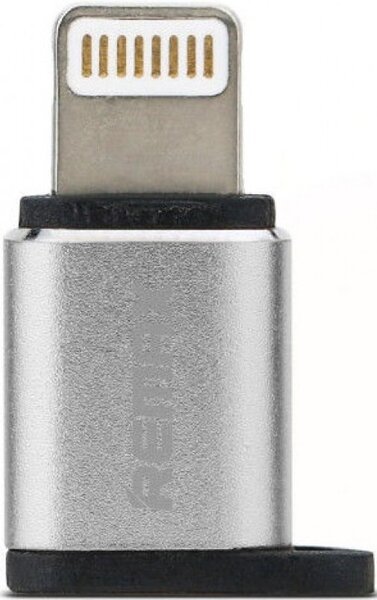 

Адаптер Remax Visual MicroUSB to Lightning silver