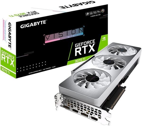 

Видеокарта GIGABYTE GeForce RTX3070 Ti 8GB GDDR6 VISION OC (GV-N307TVISION_OC-8GD)