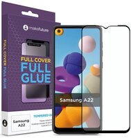 Защитное стекло MakeFuture для Galaxy A22 Full Cover Full Glue (MGF-SA22)