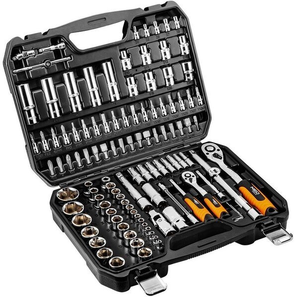 

Набор инструментов NEO 111 ед., 1/4, 1/2 CrV