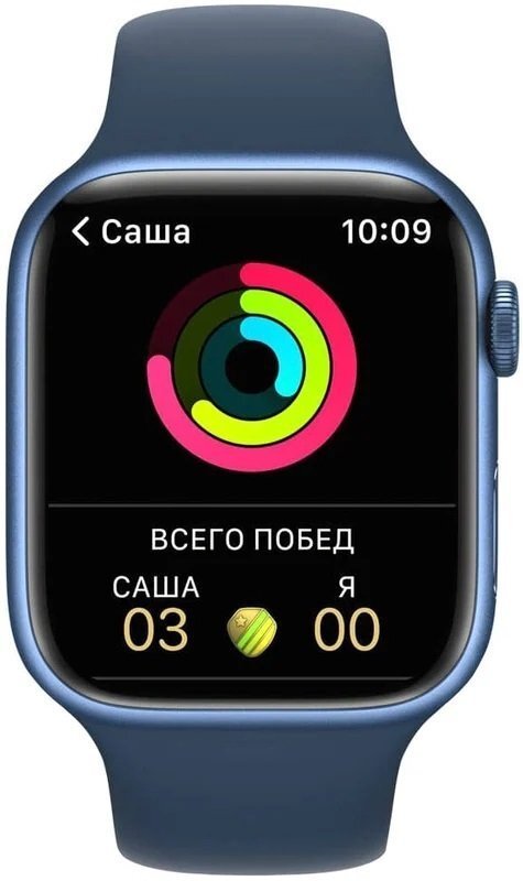 

Смарт-часы Apple Watch Series 7 Blue 41mm Abyss Blue Band