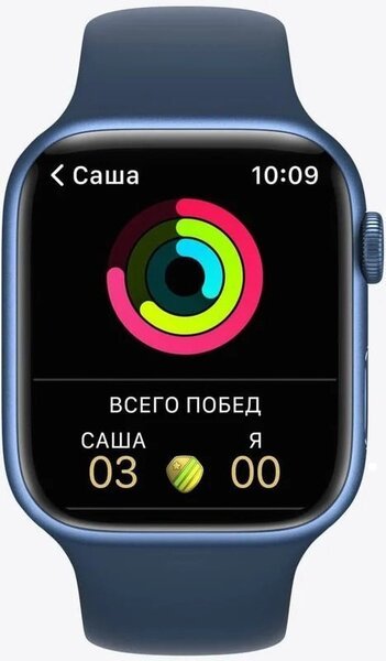 

Смарт-часы Apple Watch Series 7 Blue 45mm Abyss Blue Band
