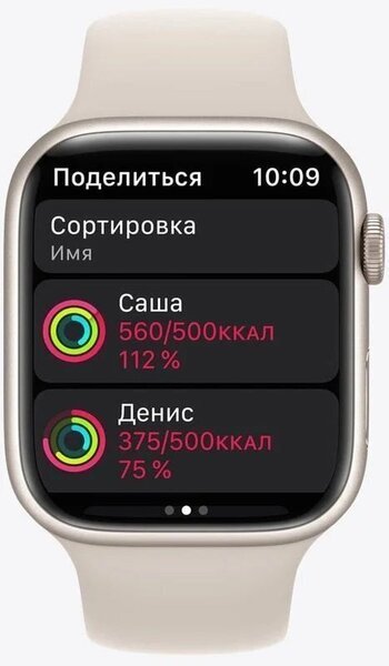 

Смарт-часы Apple Watch Series 7 Starlight 45mm Starlight Band