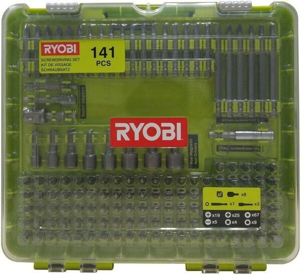 

Набор сверл и бит Ryobi RAKD141, 141шт (5132004667)
