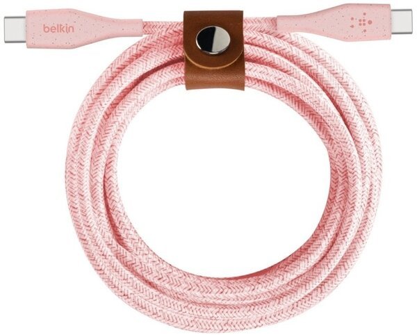 Акція на Кабель Belkin DuraTek Plus USB-C - USB-C, 1.2m, pink від MOYO