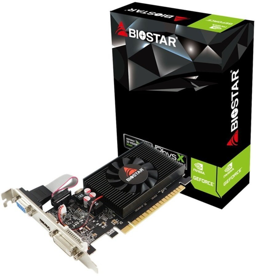 Видеокарта Biostar Geforce GT710 2GB GDDR3 (GT710-2GB_D3_LP) фото 