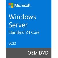 ПО Microsoft Windows Server Standard 2022 64Bit English 1pk OEM DVD 24 Core (P73-08346)