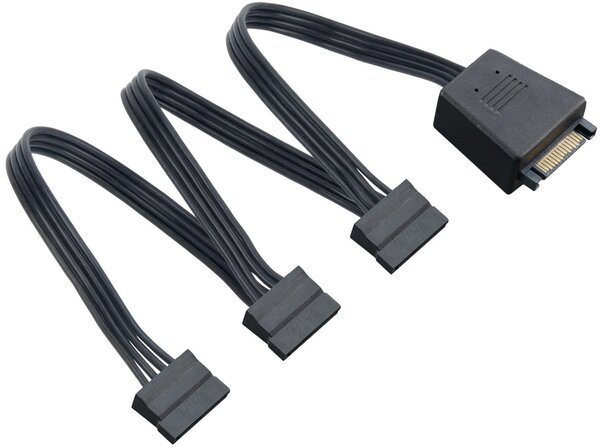 

Кабель SilverStone SST-CP06-L для систем с параллельными HDD, 3x SATA (180°), 2х2200µF конденсатора