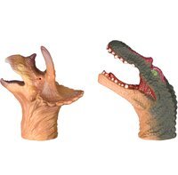 Игровой набор Same Toy Пальчиковый театр 2 ед, Спинозавр и Трицератопс X236Ut-4