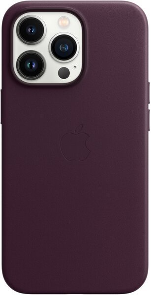 Акция на Чехол Apple для iPhone 13 Pro Leather Case with MagSafe Dark Cherry (MM1A3ZE/A) от MOYO