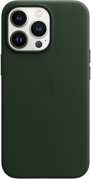 

Чехол Apple для iPhone 13 Pro Leather Case with MagSafe Sequoia Green (MM1G3ZE/A)