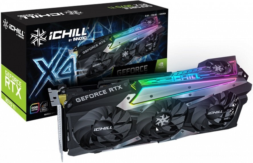 

Видеокарта INNO3D GeForce RTX3070 Ti 8Gb GDDR6 iChill X4 (C307T4-086XX-1820VA35)