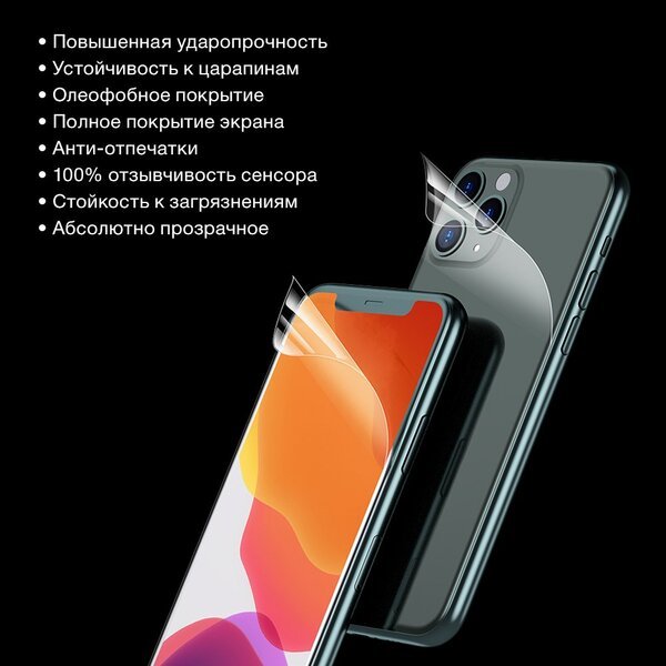 

Гидрогелевая пленка ROCK SPACE для смартфона clear, размер S (6941402708733)