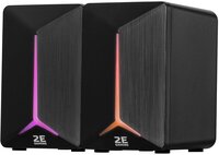 Акустична система 2E GAMING Speakers SG300 2.0 RGB 3.5mm Black (2E-SG300B)