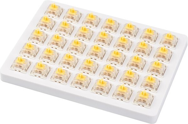 

Набор механических переключателей Keychron Gateron Switch Set with holder 35pcs/Set Yellow (Z64_KEYCHRON)