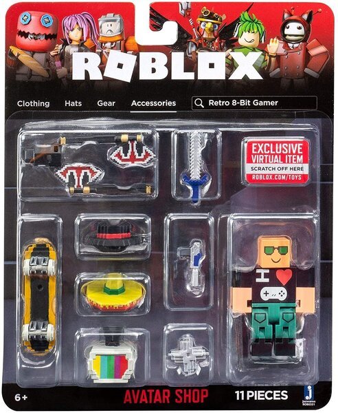 

Игровая коллекционная фигурка Jazwares Roblox Avatar Shop Retro 8-Bit Gamer