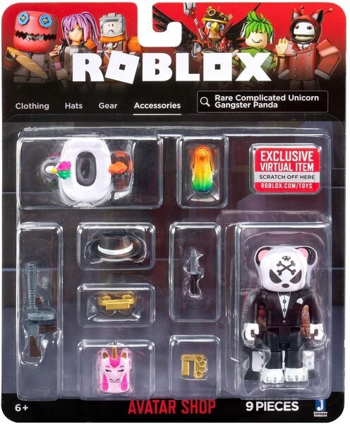 

Игровая коллекционная фигурка Jazwares Roblox Avatar Shop Rare Complicated Unicorn Gangster Panda