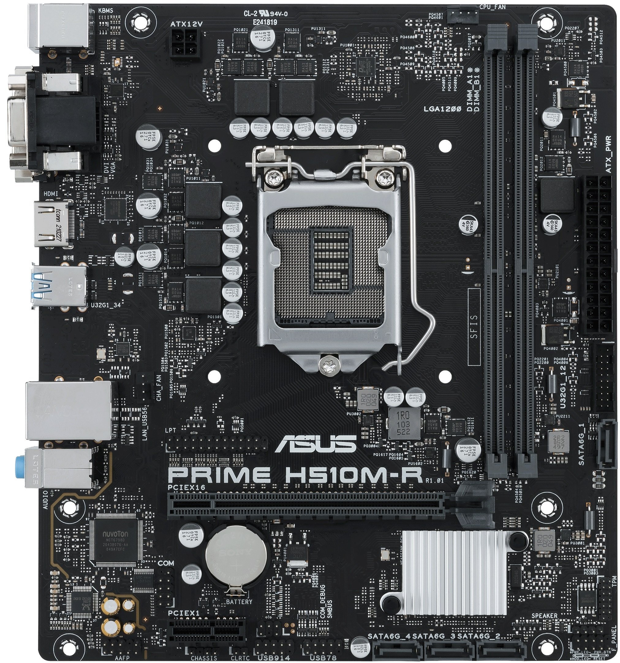 

Материнcкая плата ASUS PRIME H510M-R-SI