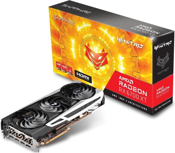 

Видеокарта SAPPHIRE Radeon RX 6700 XT 12GB GDDR6 NITRO+ GAMING OC (11306-01-20G)