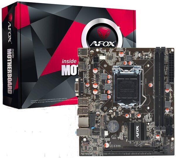 

Материнская плата AFOX IB75-MA5-V2 s1155 B75 2xDDR3 VGA-HDMI Micro-ATX (IB75-MA5-V2)