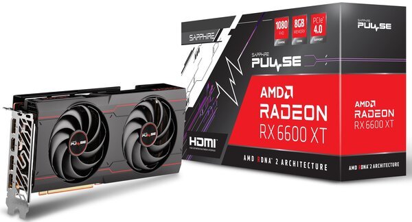 

Видеокарта SAPPHIRE Radeon RX 6600 XT 8GB GDDR6 PULSE GAMING OC (11309-03-20G)