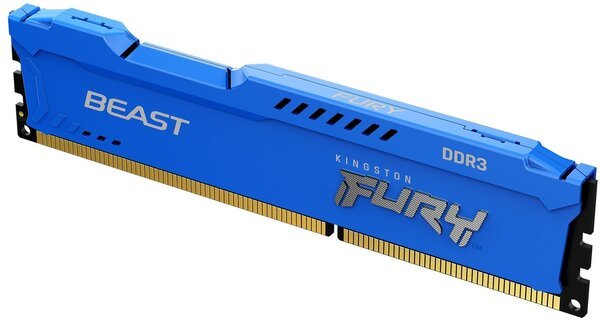 

Память для ПК Kingston DDR3 1866 4GB 1.5V FURY Beast Blue