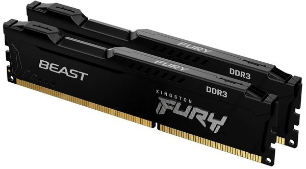 Акція на Память для ПК Kingston DDR3 1600 16GB KIT (8GBx2) FURY Beast Black від MOYO