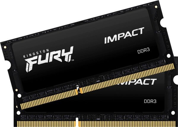 

Память для ноутбука Kingston DDR3 1866 16GB KIT (8GBx2) SO-DIMM 1.35V/1.5V FURY Impact