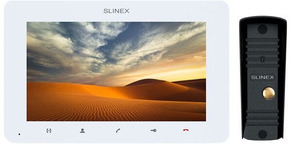 

Комплект видеодомофона Slinex SM-07HD White + Вызывная панель Slinex ML-16HD Black