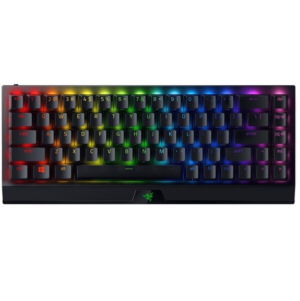 

Игровая клавиатура Razer BlackWidow V3 Mini HyperSpeed Green Phantom Ed. WL/BT/USB US RGB, Black (RZ03-03892000-R3M1)