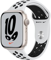 Смарт-часы Apple Watch Series 7 Nike Starlight 45mm Pure Platinum/Black NikeBand