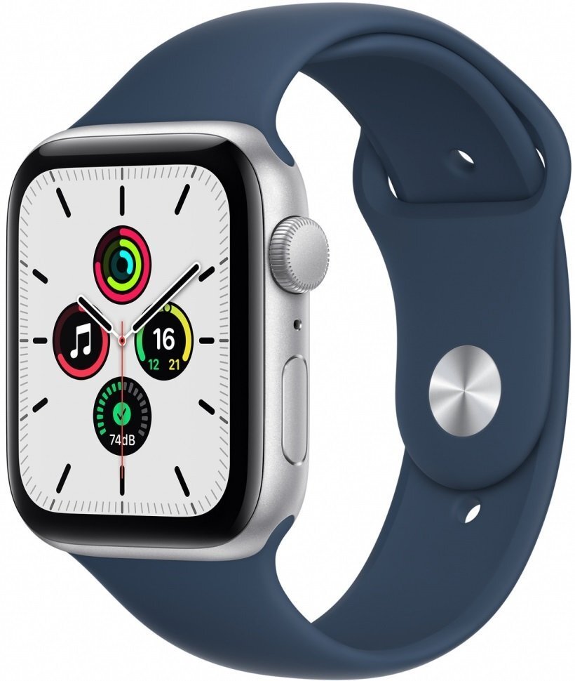 

Смарт-часы Apple Watch SE Silver 44mm Abyss Blue Sport Band