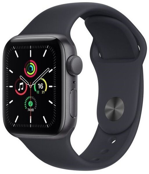 

Смарт-часы Apple Watch SE Space Gray 44mm Midnight Sport Band