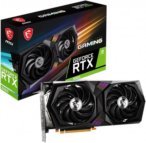 

Видеокарта MSI GeForce RTX3060 12GB GDDR6 GAMING (RTX_3060_GAMING_12G)