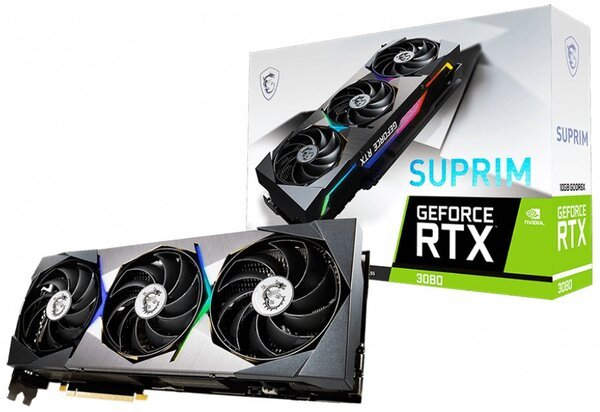 

Видеокарта MSI GeForce RTX3080 10GB GDDR6X SUPRIM LHR (RTX_3080_SUPRIM_10G_LHR)