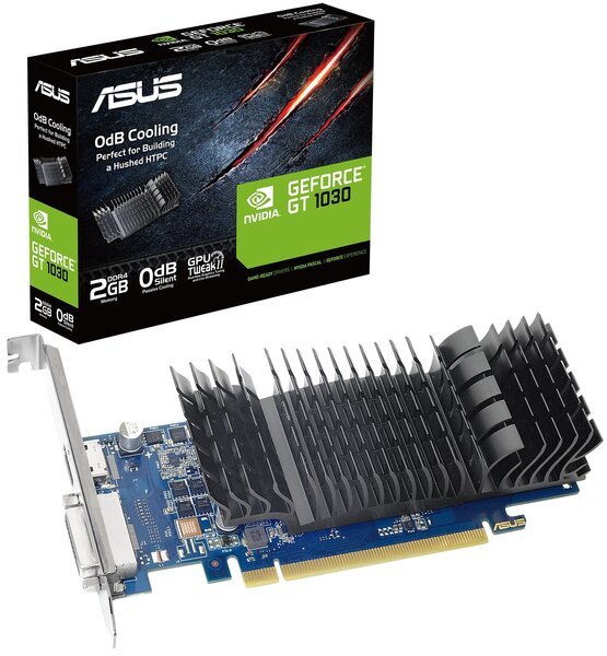 

Видеокарта ASUS GeForce GT1030 2GB GDDR4 low profile silent (GT1030-SL-2GD4-BRK)