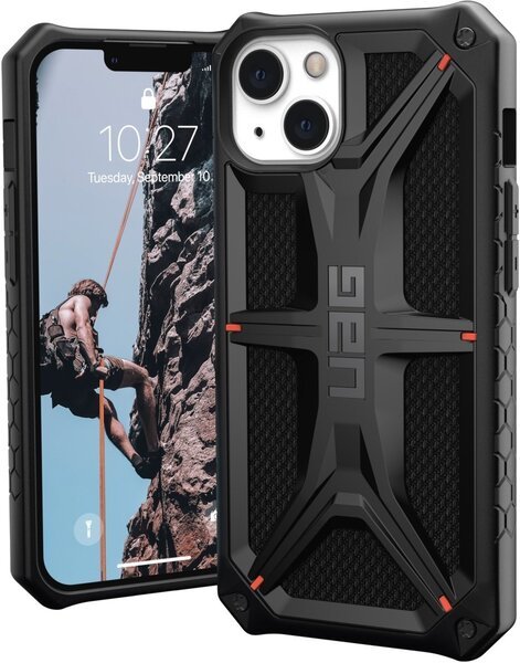 

Чехол UAG для iPhone 13 Monarch Kevlar Black (113171113940)