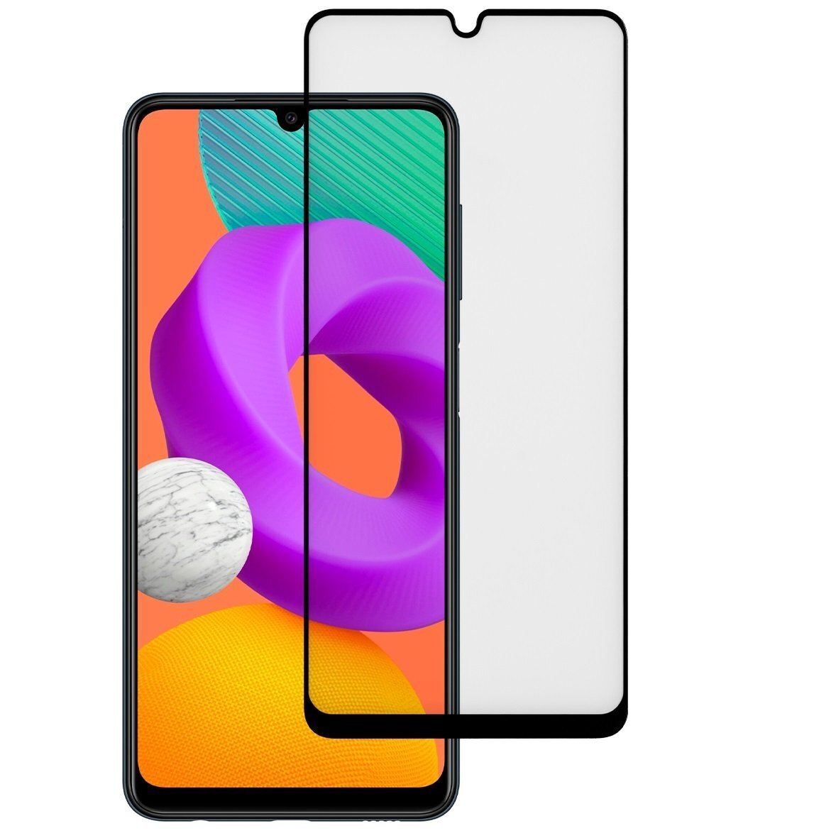 Захисне скло 2E для Samsung Galaxy M22 (M225) 2.5D FCFG Black border (2E-G-M22-SMFCFG-BB)фото1