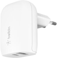 Сетевое зарядное устройство Belkin Home Charger 32W DUAL USB-C/USB-A, White (WCB008VFWH)