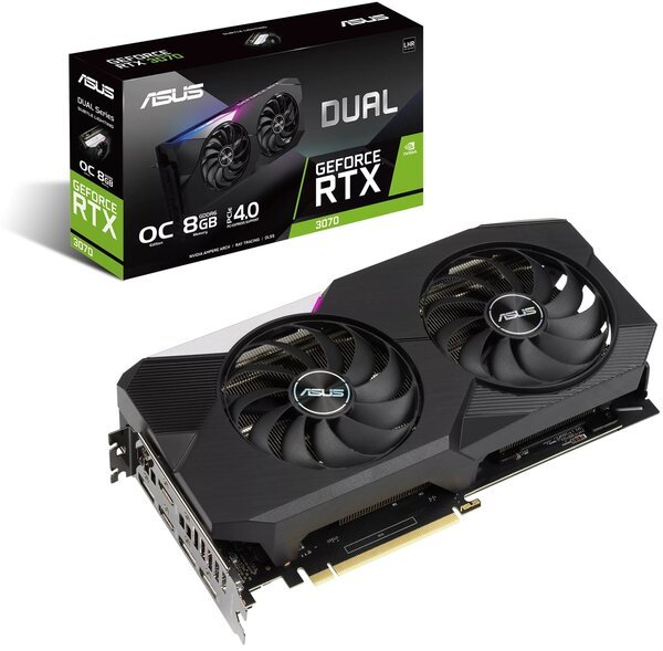 

Видеокарта ASUS GeForce RTX3070 8GB GDDR6 DUAL OC V2 LHR (DUAL-RTX3070-O8G-V2)