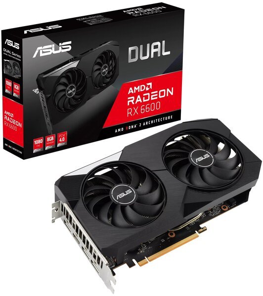 

Видеокарта ASUS Radeon RX 6600 8GB DDR6 DUAL (DUAL-RX6600-8G)