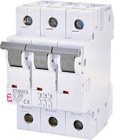 Автоматичний вимикач ETI, ETIMAT 6 3p C 20А (6 kA) (2145517)