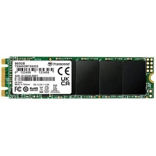 Акция на SSD накопитель Transcend M.2 MTS820S 960GB 2280 SATA 3D TLC (TS960GMTS820S) от MOYO
