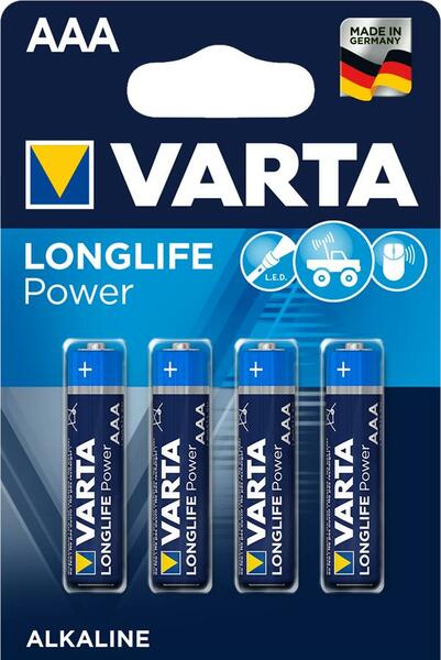 

Батарейка VARTA HIGH ENERGY AAA Alkaline 1х4 шт. (шт.)