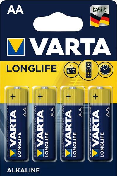 

Батарейка VARTA LONGLIFE AA Alkaline 1х4 шт. (шт.)