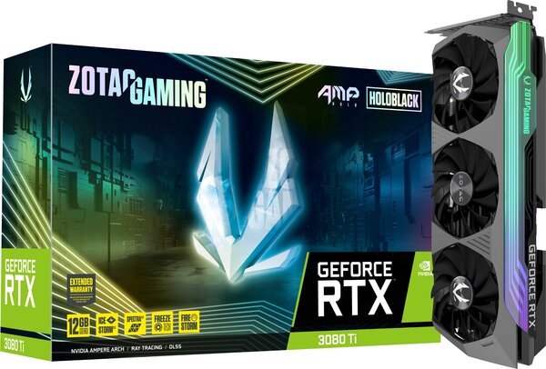 

Видеокарта ZOTAC GAMING GEFORCE RTX 3080 Ti AMP HOLO 12GB GDDR6X (ZT-A30810F-10P)
