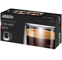 Набір чашок Ardesto із подвійними стінками, 200 мл, 2 шт AR2620G