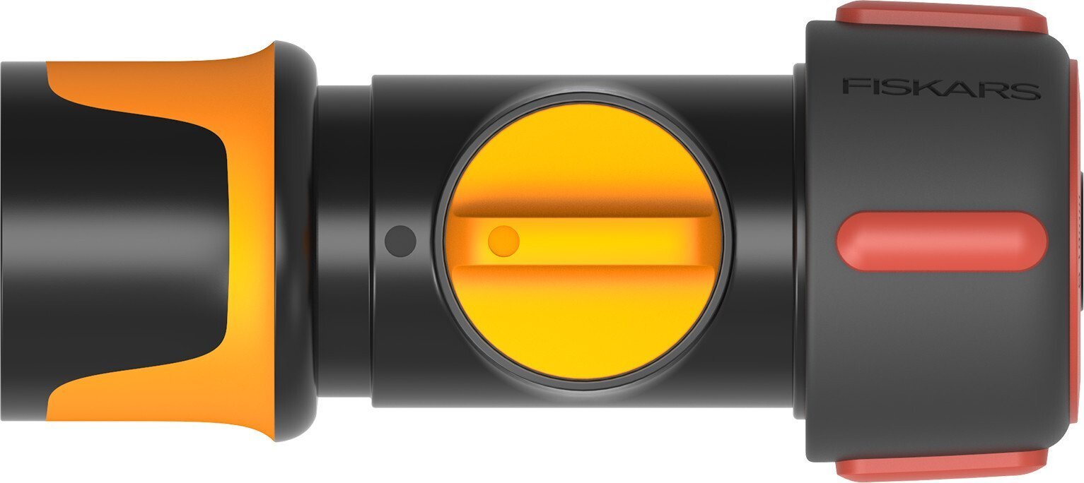 <p>Конектор для шланга з механізмом ВКЛ/ВИМК 19мм (3/4") Fiskars Watering, 15,8 см, 60г</p>фото1
